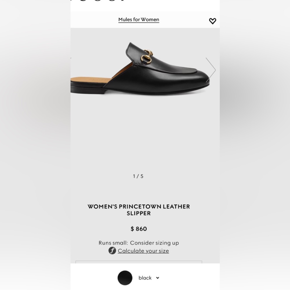Gucci Princetown Miles Size 41.5